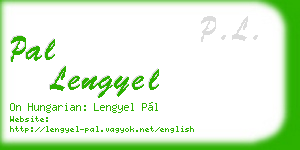 pal lengyel business card